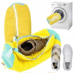 2 Db Hálós Zsák Cipőmosáshoz Mosógépbe Mikroszálas Sárga (6942182429399)