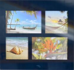 Marek & Darek Képgaléria, készen a felakasztásra vagy a polcra állításra, 4 fényképhez, fa, üveg (42900)