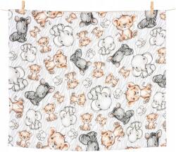 Jukki Többhasználatos Tetra Pólya, Színes, 70x80 cm (5904506809240)