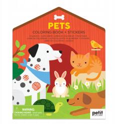 Petit Collage Színező matricákkal Házi kedvencek