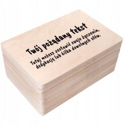 Creative Deco Gravírozott doboz saját szöveggel, születésnapi ajándék, Uv nyomtatás, 30x20x14 cm (JANCDSD130BCUSTOMWISHTEXTBOXFBM)