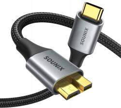 SOUNIX Usb C micro Usb-b kábel 3.0 5Gb/s 3A 1.5m (8720847284433)