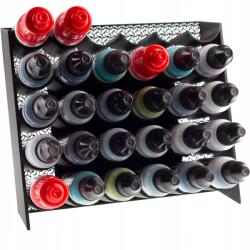  Fekete Kompakt Vékony Festéktartó Állvány Vallejo MiG Ammo Army Painter +egyéb (HATAKA AMMO MIG Green Stuff World 71057)