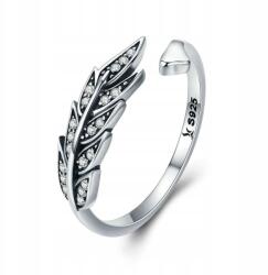  925-ös ezüst gyűrű Cirkónia levél mintával Ajándéknak is kiváló (202407)