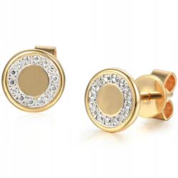 Lovrin Arany fülbevaló 585 Karika Gyémántokkal 1, 22g divatos minta ajándék neki (60827330)