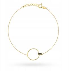 Lovrin Arany karkötő 585 fekete kővel, 1, 03g, állítható 17+2cm (58717876)