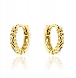 Lovrin Arany 585 karika vésett mintával, angol kapcsos fülbevaló ajándékba is (Lovrin)