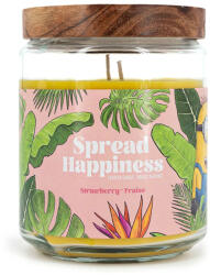  Illatos gyertya üvegben epres illattal, Spread Happiness Minions, 510g (4262399025132)