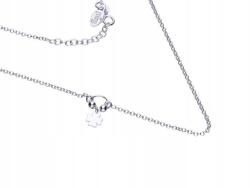 Lovrin 925-ös ezüst női nyaklánc lóherével, divatos mintájú medállal, ajándéknak (Lovrin 64137)