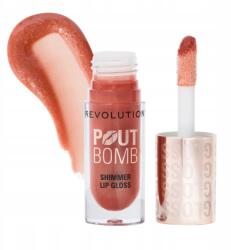 Revolution Beauty Hidratáló ajakfény Pout Bomb Nude Glow szemcsékkel (1853538)