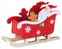 Livarno Home Dekoratív kosárka, Szánkó formájú, filcből Livarno Home Tökéletes az ünnepekre (IAN 391530_2201)