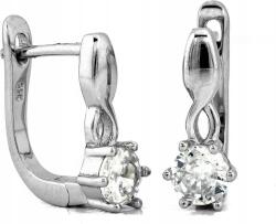Lovrin Ezüst fülbevaló 925 egyedi divatos modern cirkónia kövekkel