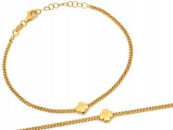 Lovrin Ezüst karkötő 925 aranyozott vastag lánc 3g lóhere r21 divatos (60373317)