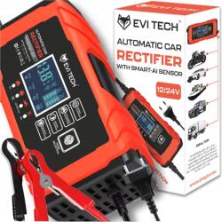 EVI Akkumulátortöltő autóhoz 12V 24V Automata Javítás funkcióval