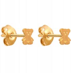 Lovrin Arany fülbevaló 585 Sima Macik 0, 80g stekkeres, divatos gyermeknek, neki (LOVRIN 35825)