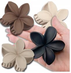 Nagy virágos hajcsat, hajkapocs szett, 4 db-os, hawaii virágos (Klamra spinka do włosów szczęka kwiat zestaw)