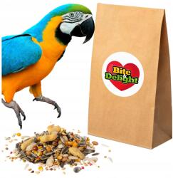  Karma Nagy Papagájoknak Arák, Amazonas Papagájok, Zsákók, Kakaduk Eledel Vitaminokkal 10kg