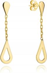 Lovrin Arany fülbevaló 585 könnycsepp, könnycsepp láncon, ajándékba, 14 karátos arany