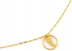 Lovrin Fantáziadús, 925-ös sterling ezüst nyaklánc, aranyozott, áttört szárnyú medállal