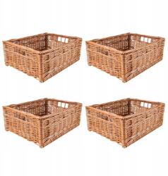 Creative Home 4 db fonott kosár doboz tároló kosár fiók rendszerező 40x30x16 cm (X001ZMQOMN)