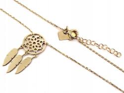 Lovrin 14 karátos arany női nyaklánc 585-ös aranyból, álomfogó medállal egyedi, feltűnő darab (Lovrin)