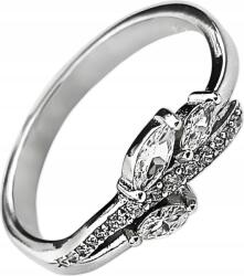 Lovrin 925-ös ezüst gyűrű cirkónia ággal, 19-es méret, divatos ajándék hölgyeknek (Lovrin 85043)