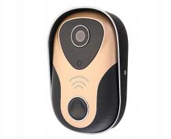 WiFi Kapu Csengő és Kamera, Yoosee applikáció, L1, fekete-arany (L-1)