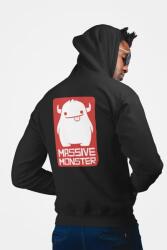  D&b Unisex Hoodie ZIPEB00024 Monster Fekete-Méret 3XL