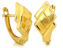 Lovrin Arany fülbevaló angolkapoccsal 585 fényes modell kövek nélkül 14kt (Lovrin)