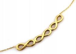 Lovrin Arany nyaklánc 585 három végtelenség jellel r45 divatos minta ajándékba (Lovrin)