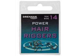 Drennan Power Hair Riggers szakáll nélküli horgok, 18-as méret (HEPHR018)