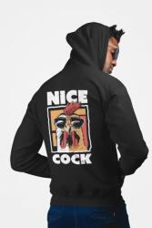  D&b Unisex Hoodie ZIPEB00025 Nice Cock Fekete-Méret XL