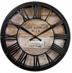 Atmosphera Óra Fém Üveg Loft Vintage 40cm Skandinávia (126524)