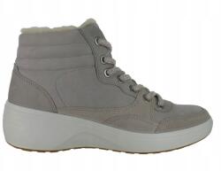 Ecco Soft 7 szürke bőr bokacsizma, bélelt, téli 36-os méret (42082351812)