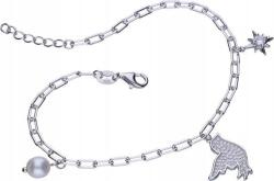 Lovrin Ezüst karkötő 925 medálokkal 3, 60g modern divatos minta nőknek (Lovrin 51382)