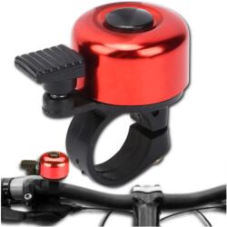  Kerékpár fém csengő kerek hangos városi kézi piros (Dzwonek rowerowy metalowy klasyczny mały)