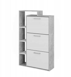 Vicco Cipőszekrény Előszobába, Alacsony, Kis Méretű, Kompakt (Orlando Beton)