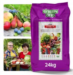 Green Oro Műtrágya Zöldségekhez, Gyümölcsfákhoz, Szőlőhöz, Ribizlihez 100 napos Oro Fruits 24kg (Nawóz do Warzyw Drzewek Owocowych 100 dni)