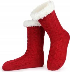  Cliunt Női Zokni Meleg, Csúszásgátló Piros Szőrmés 35-40 (B0BKFH1DW2)