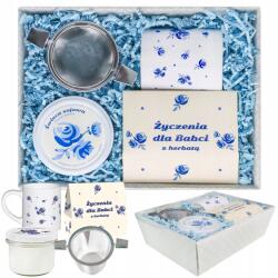 Cup&You Ajándék Nagymama Napi Ajándék Doboz Prémium Tea Szett Gyertya Bögre (upominek podarunek herbata mix w saszetkach)