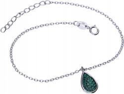 Lovrin Ezüst 925 karkötő cirkónia könnycseppel 2, 24g modern divatos design (Lovrin 49760)