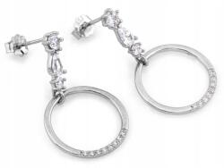 Lovrin Elegáns ezüst fülbevaló 925 karika lógós 2.74g stekkeres ajándék