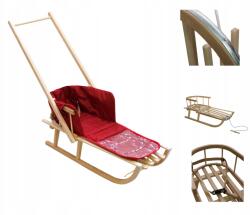 Skyline Fából készült szánkó háttámlával és tolókarral gyermekek számára Lengyel Classic (SAN-DRE-PJ-PCH-MTR-CZLEN)