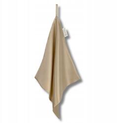 Qrown Selyem archoz , kétrétegű, 100% eperfa selyem, Pl készült (Jedwabny ręcznik Champagne)