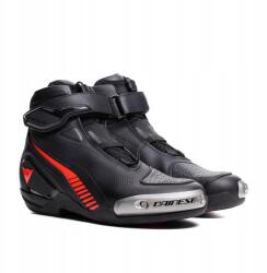 Dainese Motoros cipő Dainese Superya Shoes Fekete/Piros-Fluo 40