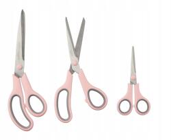 Crelando Irodai, iskolai, szabóolló Crelando 24, 5/ 21, 4/ 14 cm rózsaszín, éles (4052916248294)