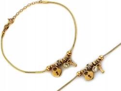 Lovrin Arany karkötő 585 szív kulccsal r 20 ajándéknak is tökéletes 14kt