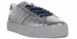 D. A. T. E D. a. t. e. Női olasz bőr félcipő, ezüst, fényes 37-es méret (W291-VE-LA-SL)