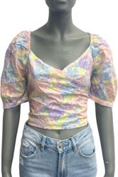 NA-KD Top Puff Sleeve Wrap 46-OS Méret