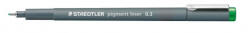 STAEDTLER Vékony filctoll Staedtler Pigment Liner 0, 3 mm, zöld (30803-5)